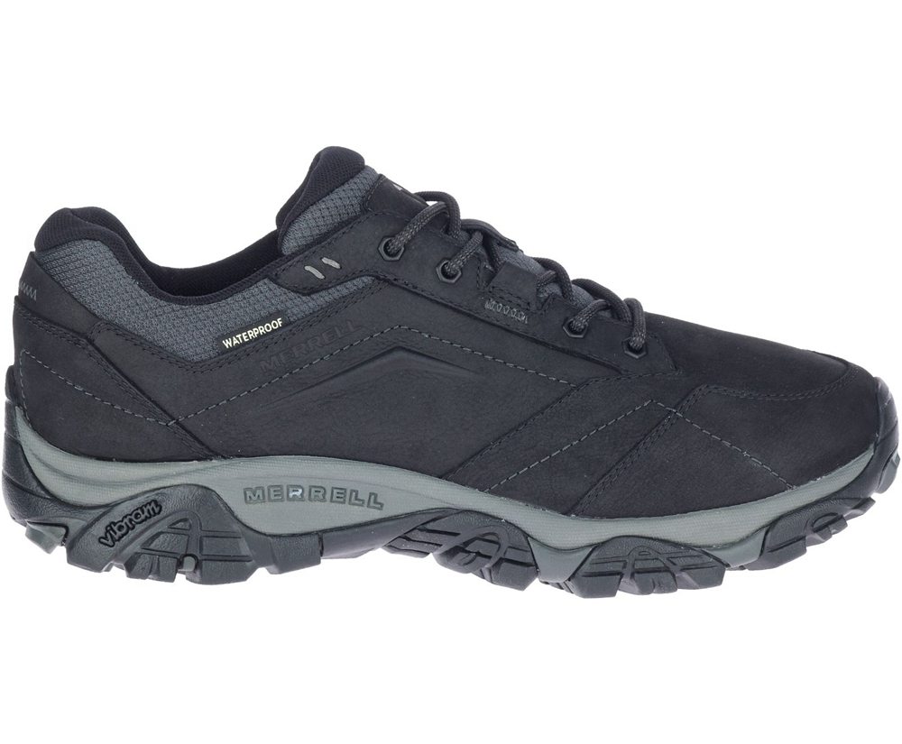 Merrell Sneakers Black - Moab Adventure Lace Waterproof Wide Width - Mens 01JAGNDUL